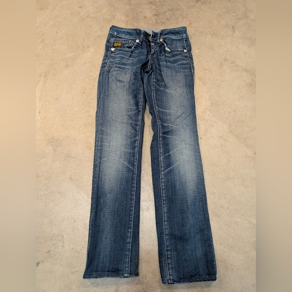 G-Star Raw Midge Straight Low Rise Jeans Womens 26x29.5 - Picture 1 of 9